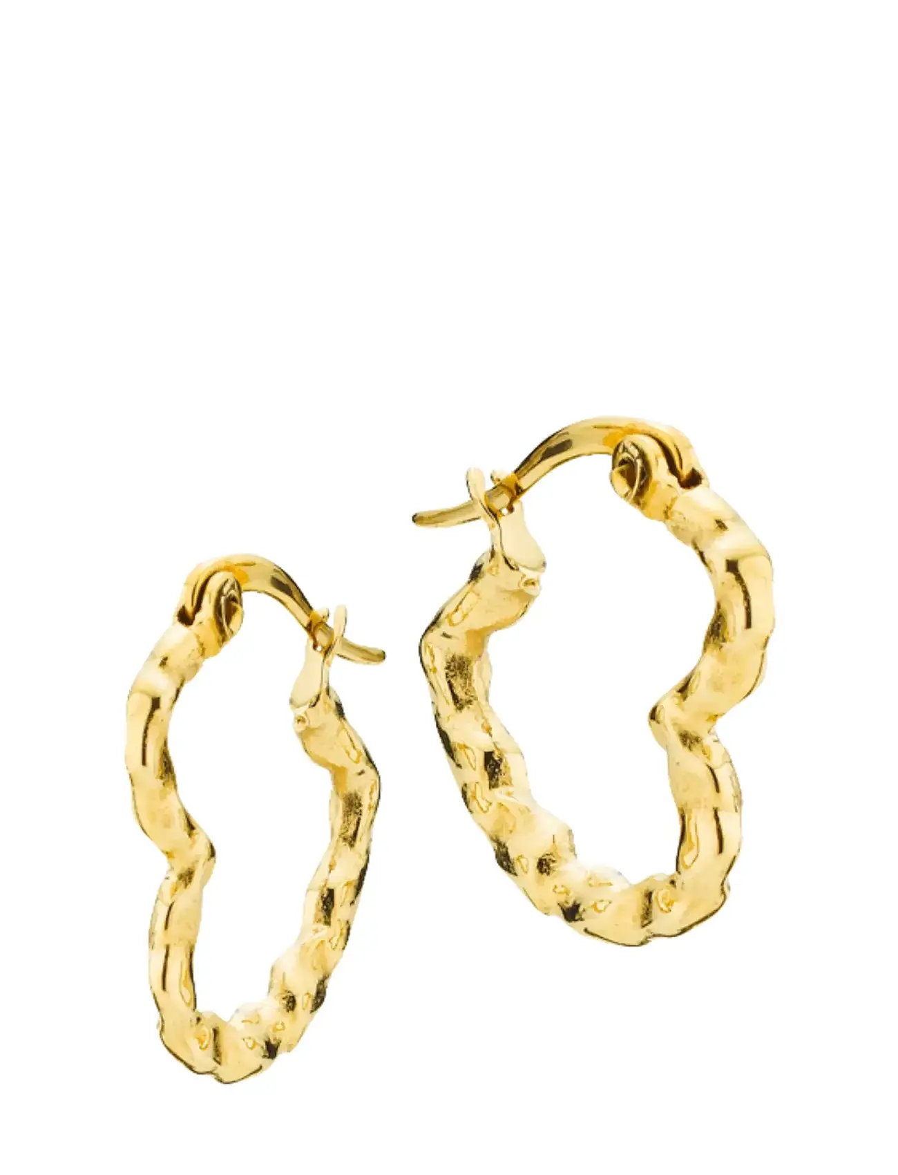 Sistie Sia - Earrings Gold-Plated, One Size, Gold, Øreringe > Creoler, Dame