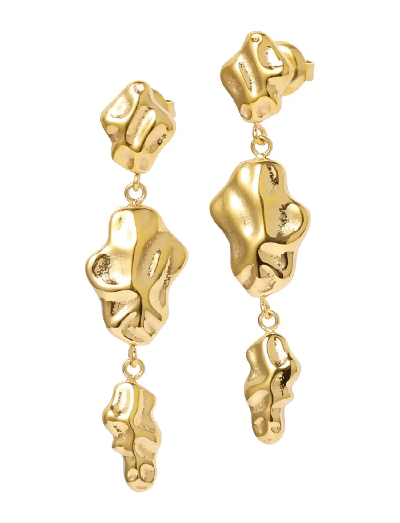 Sistie Aria - Earrings Gold-Plated, One Size, Gold, Earrings > Statement Earrings, Dame