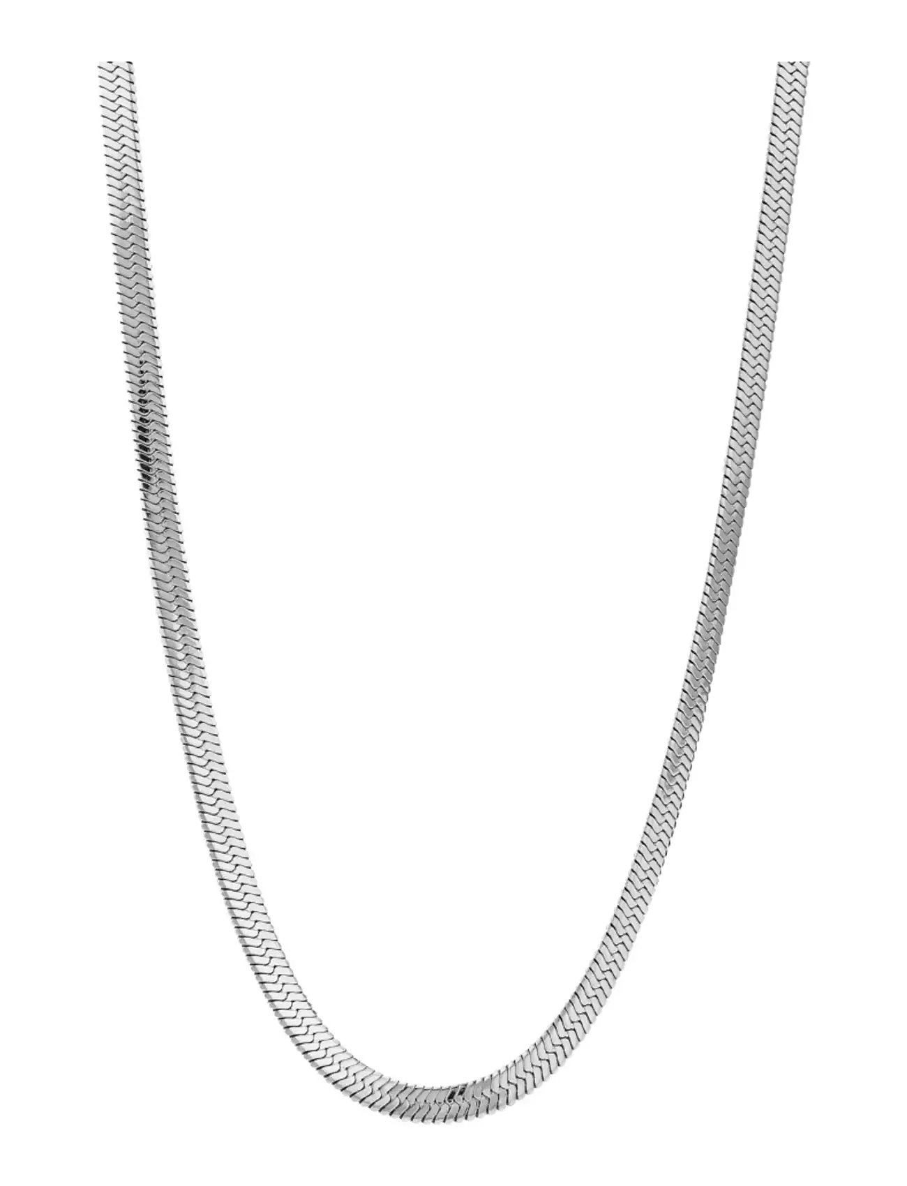 Sistie Snake - Necklace Steel, One Size, Silver, Halskæder > Kædehalskæder, Dame