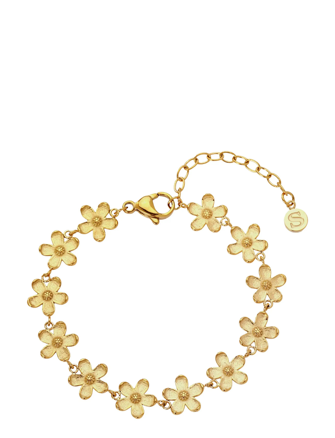 Sistie Camellia - Bracelet Gold-Plated, One Size, Gold, Armbånd > Kædearmbånd, Dame