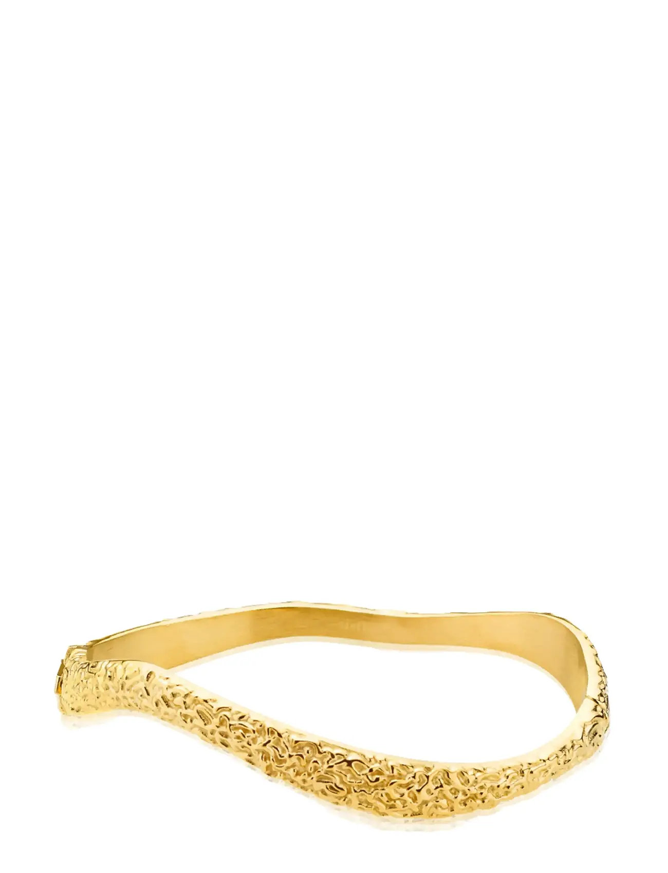 Sistie Wavy - Bracelet Gold-Plated, One Size, Gold, Armbånd > Armringe, Dame