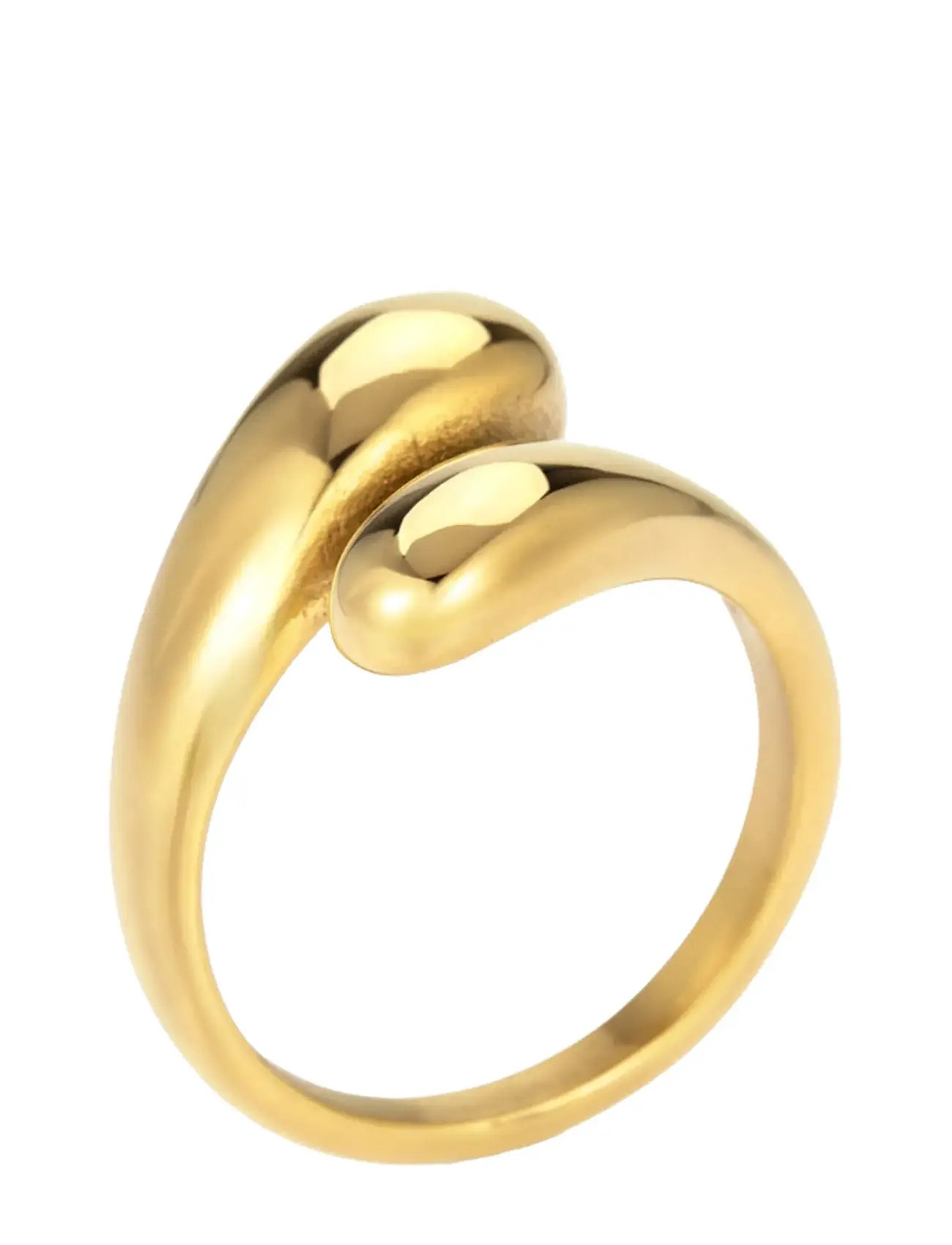 Sistie Drops - Ring Gold-Plated, 50, Gold, Smykker > Ringe, Dame