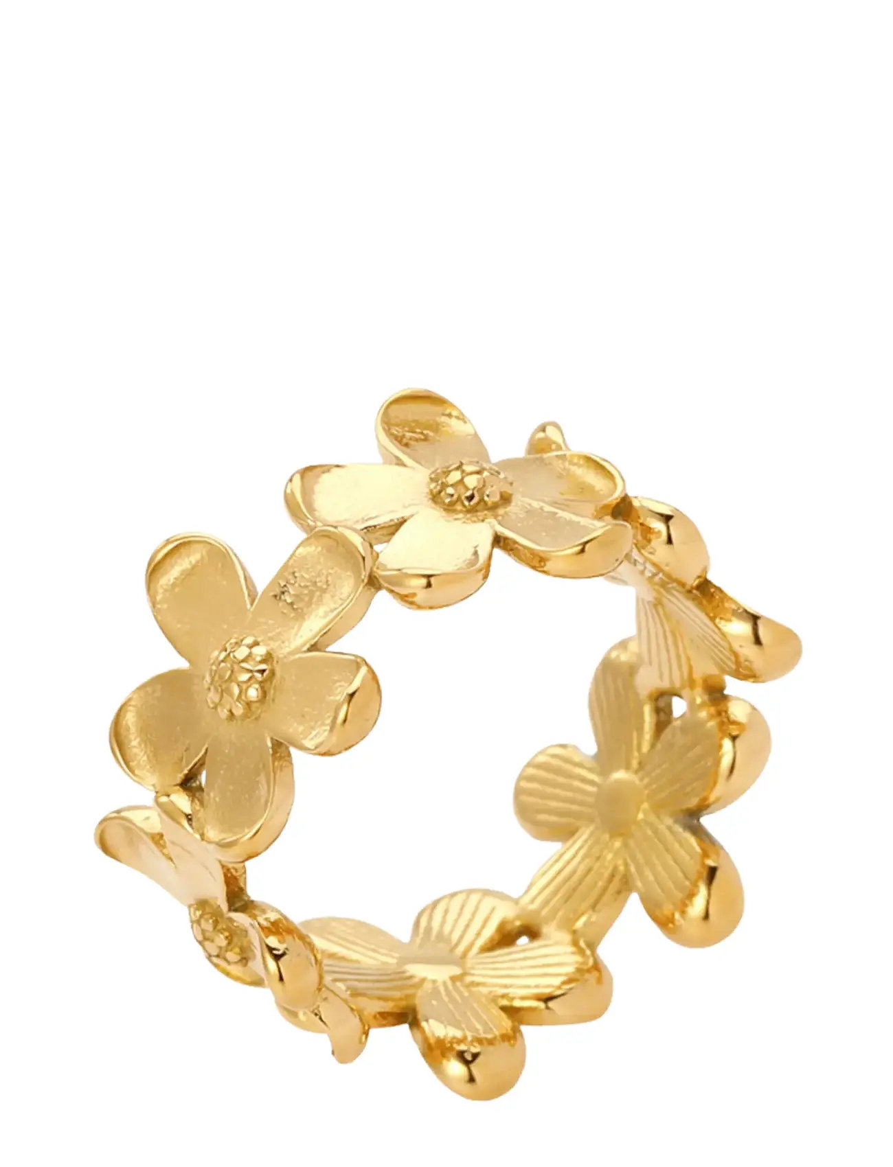 Sistie Camellia - Ring Gold-Plated, 50, Gold, Smykker > Ringe, Dame