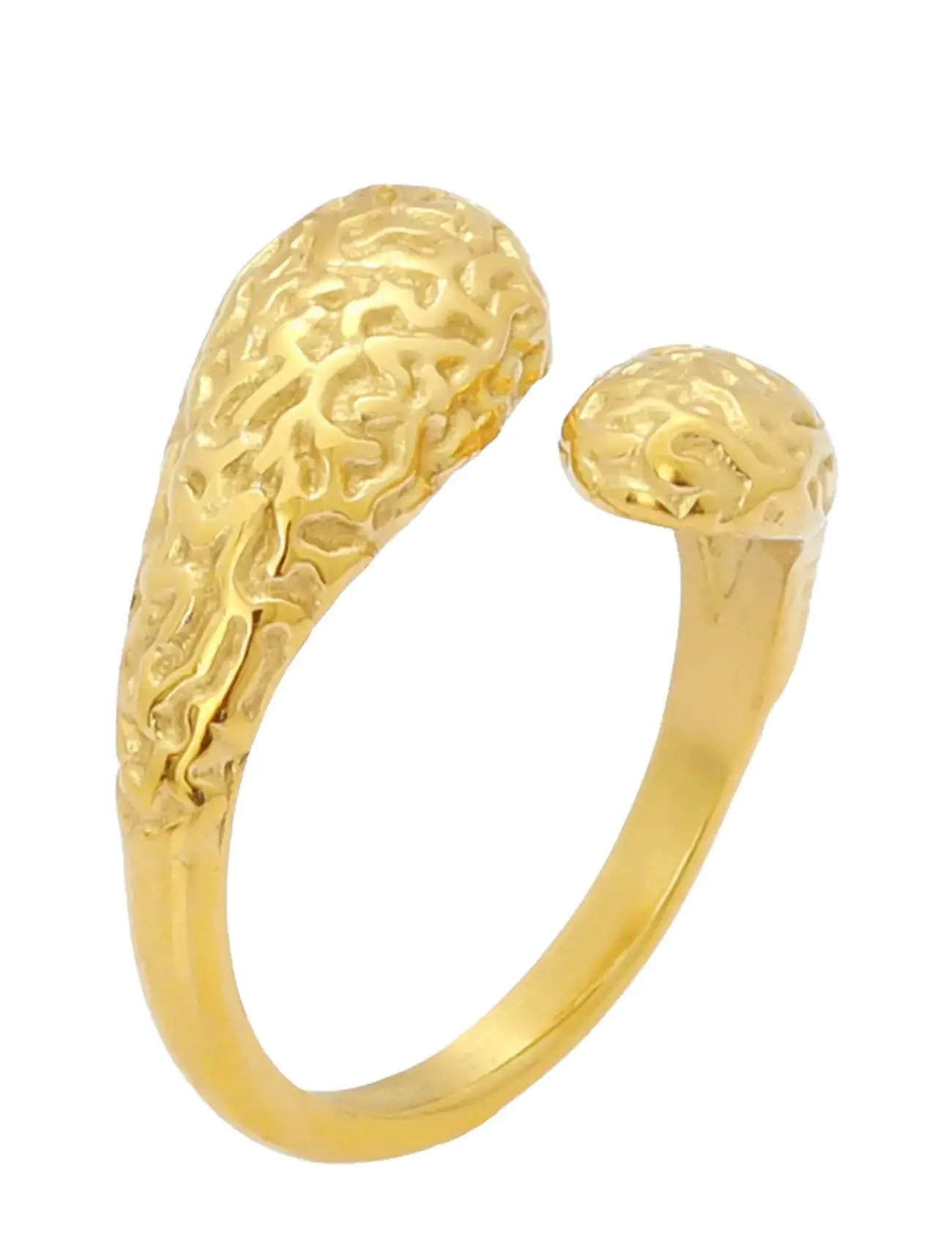Sistie Drops - Ring Gold-Plated, 52, Gold, Smykker > Ringe, Dame