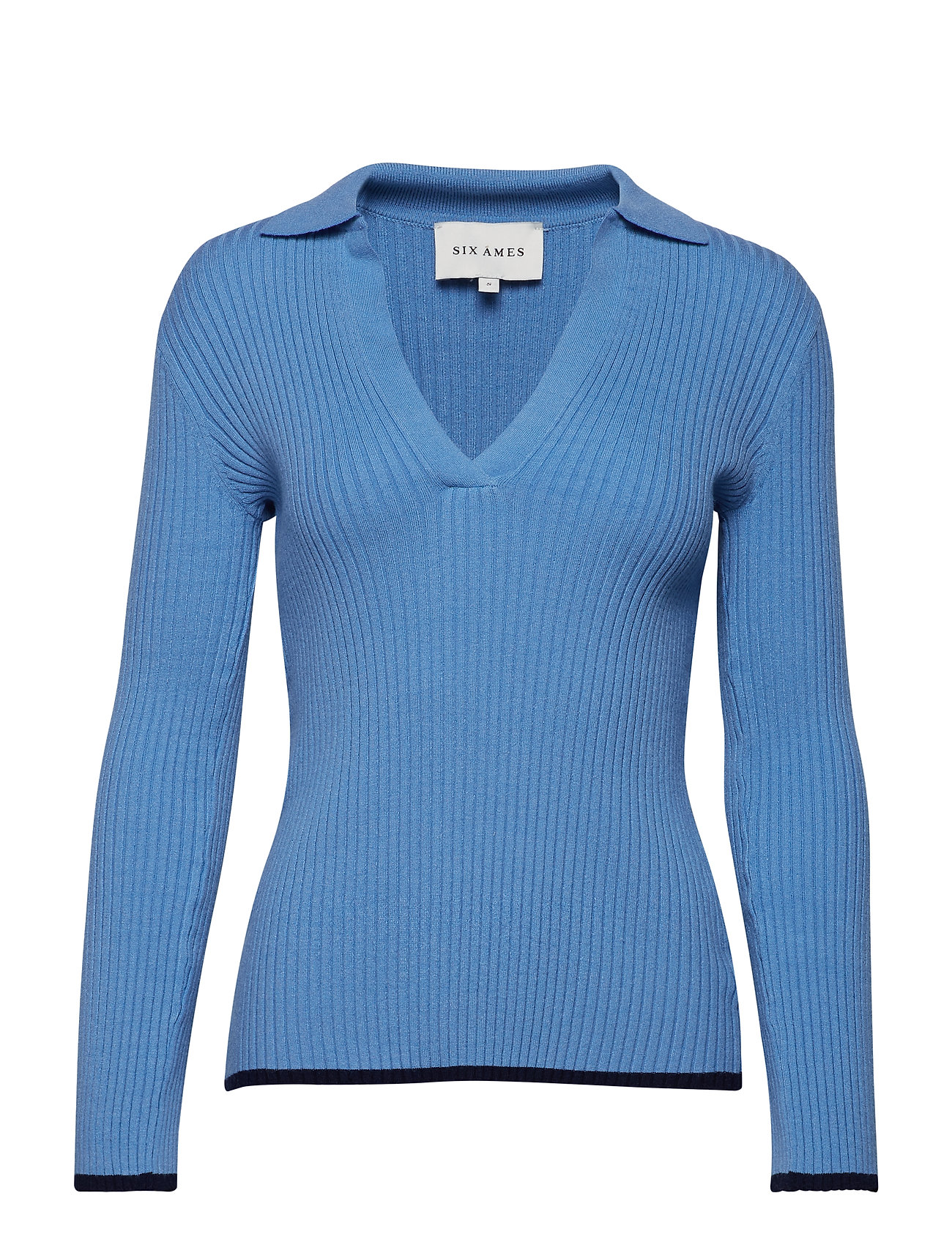 Maja T Shirts Tops Long Sleeved Blauw Six Ames six ames kopen in de aanbieding