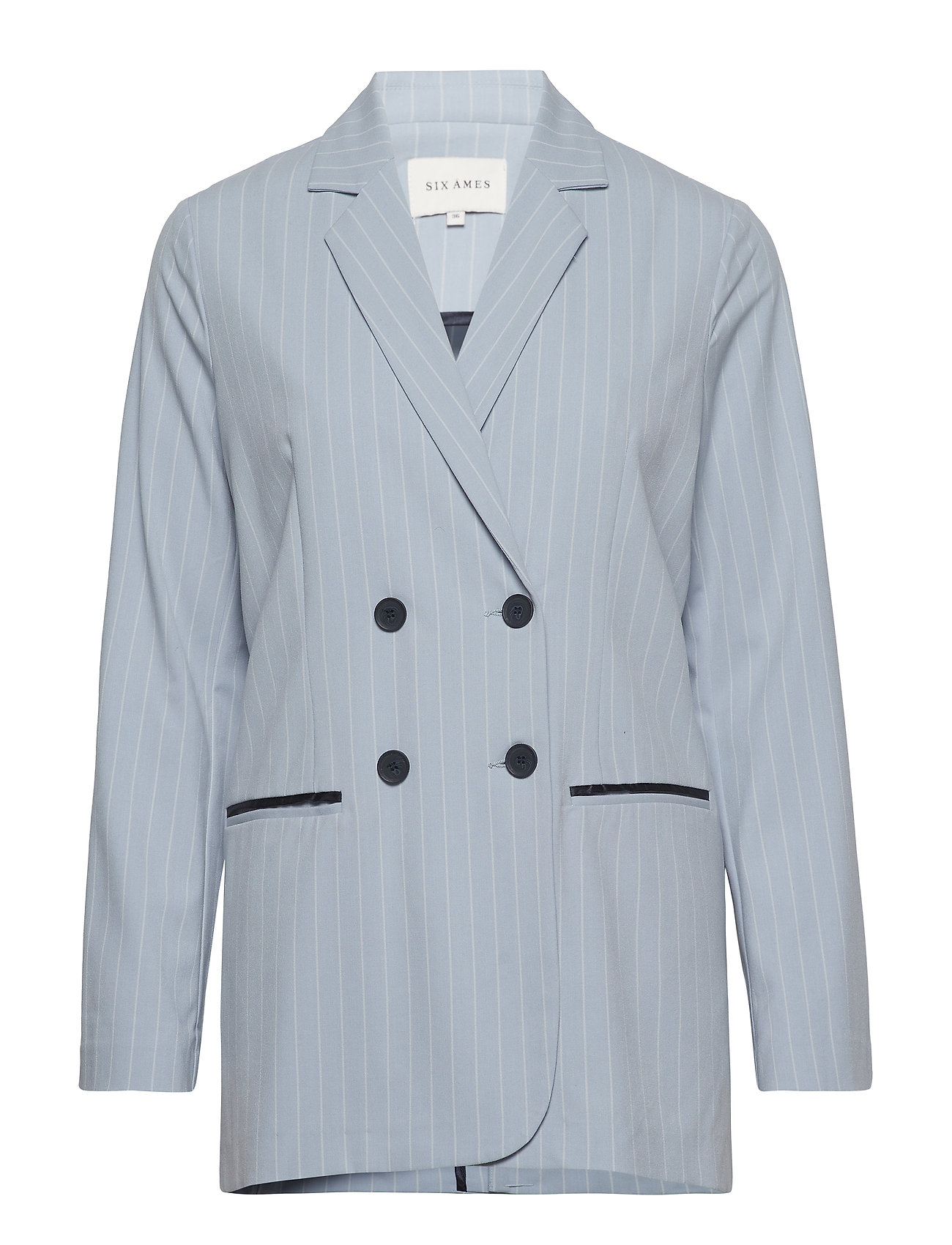 Valentin Blazer Colbert Blauw Six Ames six ames kopen in de aanbieding