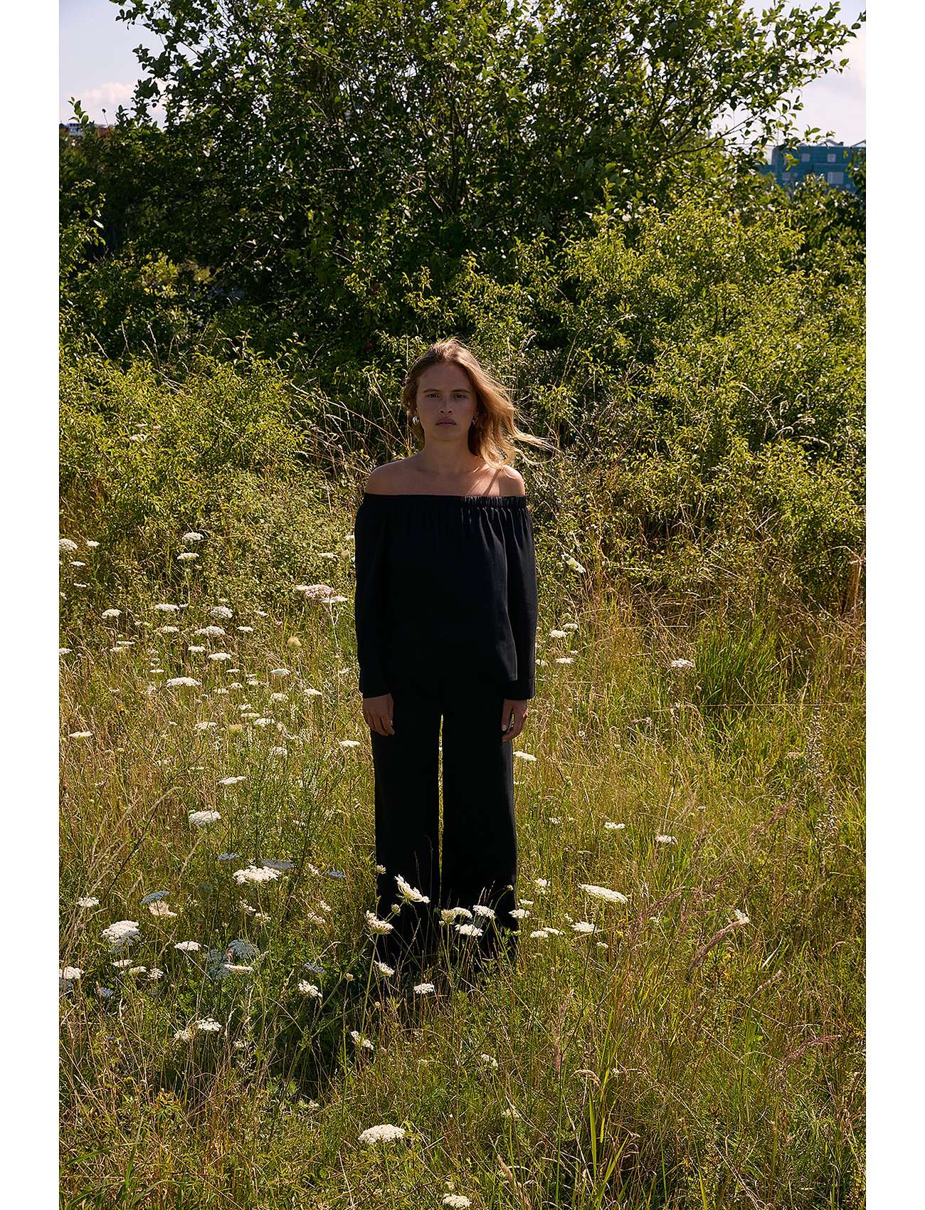 Six Ames Nuuba, 40 x 51, Black, Bluser > Langærmede, Dame