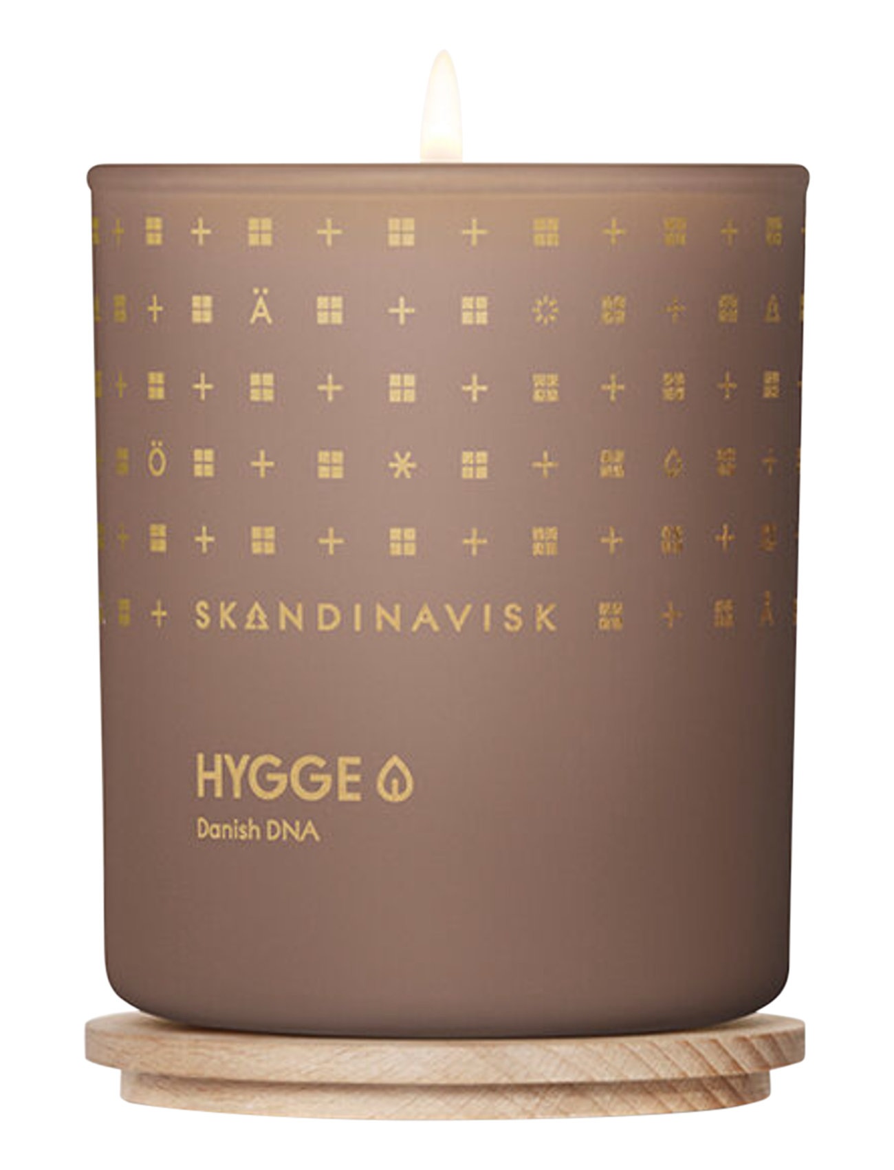 Skandinavisk Hygge Scented Candle 200G Gold Version Brun