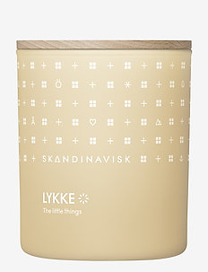 LYKKE Scented Candle with Lid 200g - doftljus - powder yellow