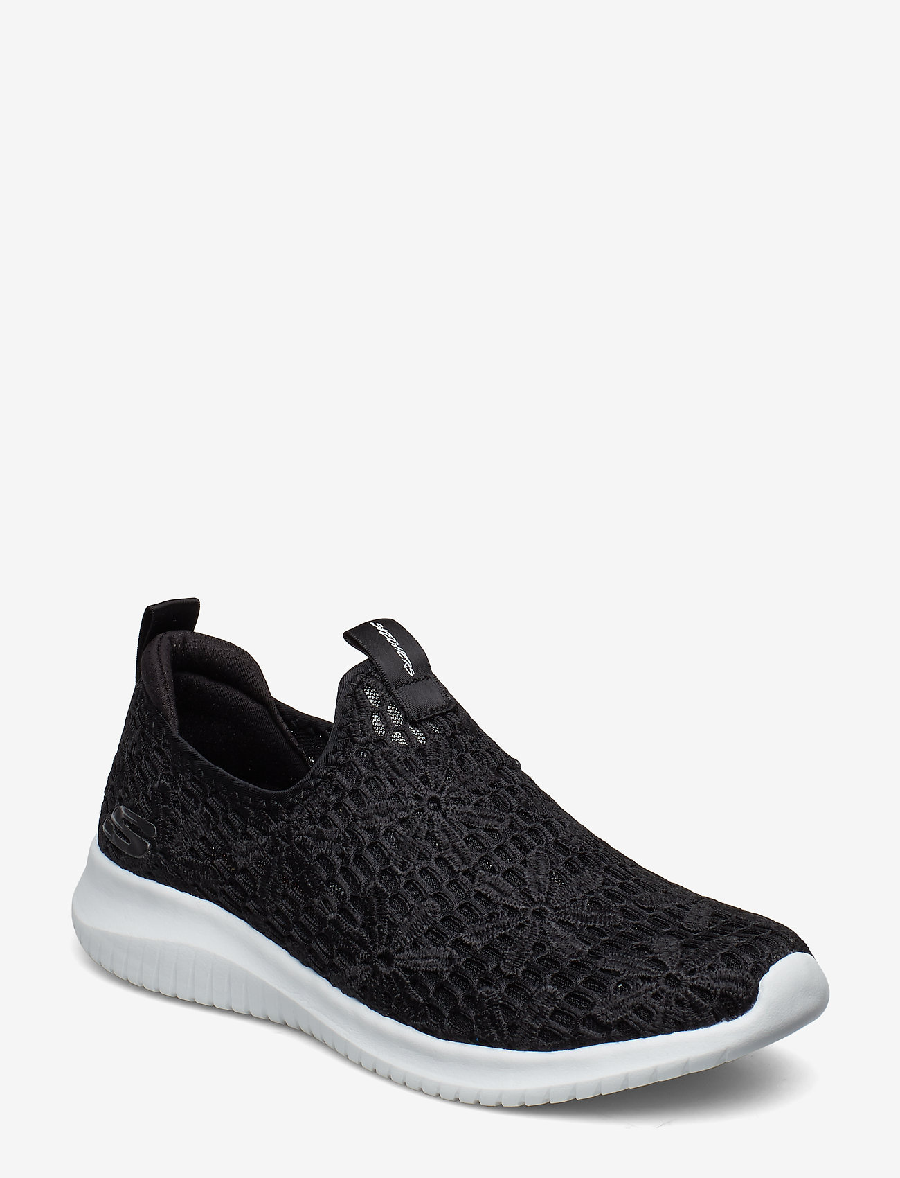 skechers ultra flex slip on black