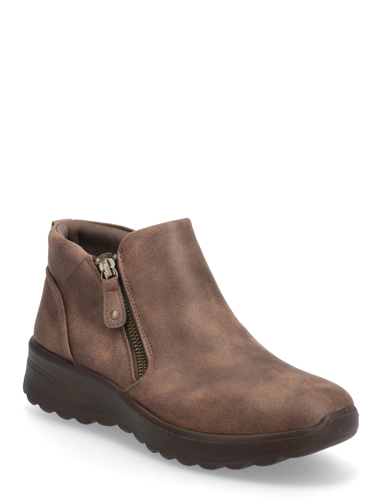 Skechers Women Lovely Vibe Fall In Bloom, 36, Brown, Ankelstøvler > Ankelstøvler Med Flad Hæl, Dame