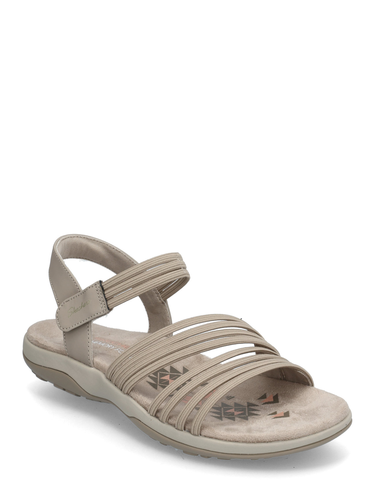 Women Reggae Slim Coffee Run Beige Skechers