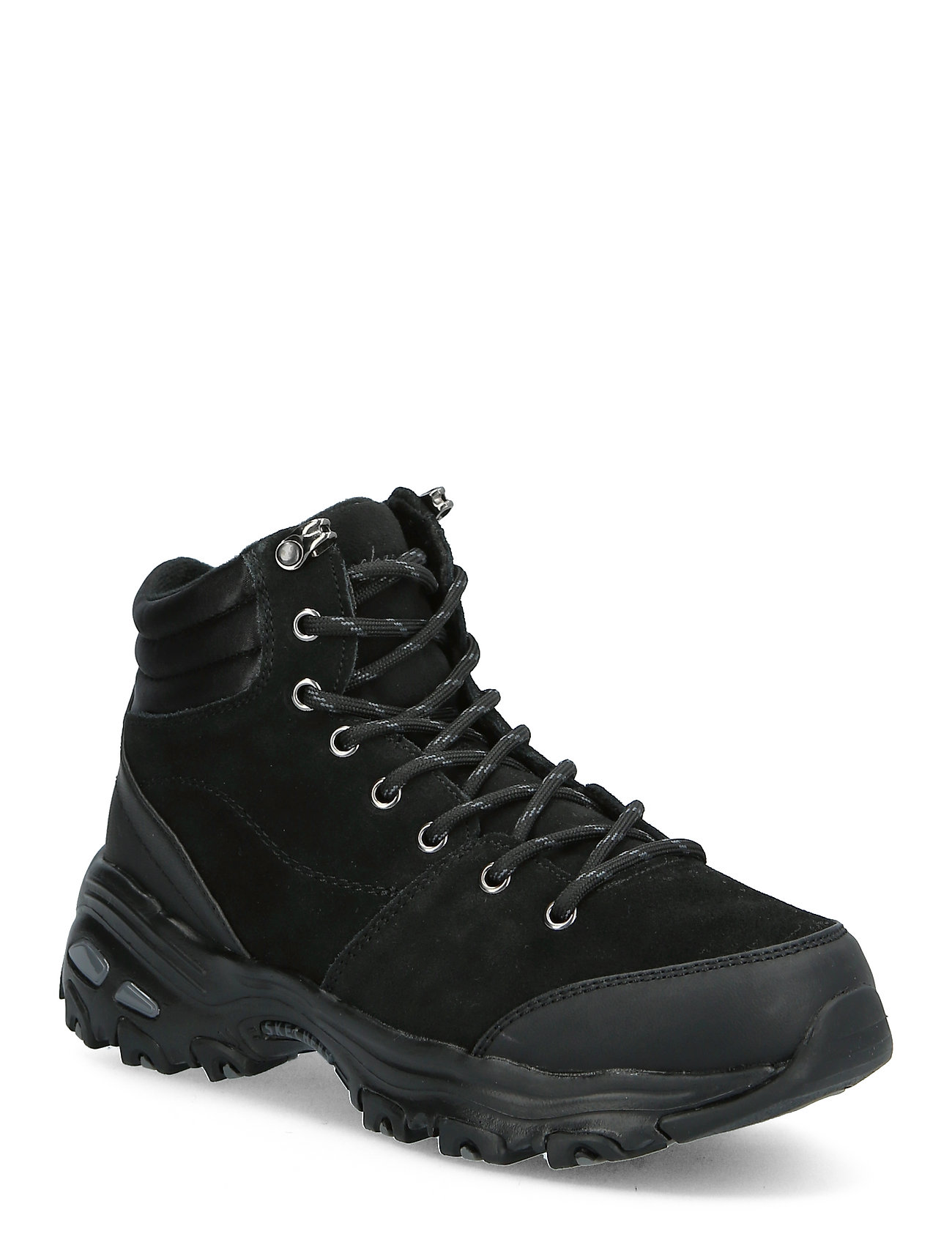 Womens D'lites New Chills - Water Repellent Shoes Boots Ankle Boots Laced Boots Black Skechers