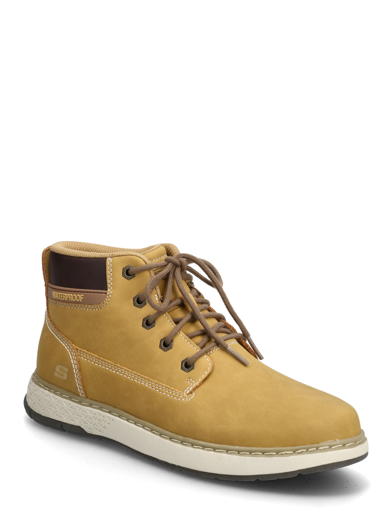 SKECHERS Mens Garlan Deno Beige - 42 - Herren