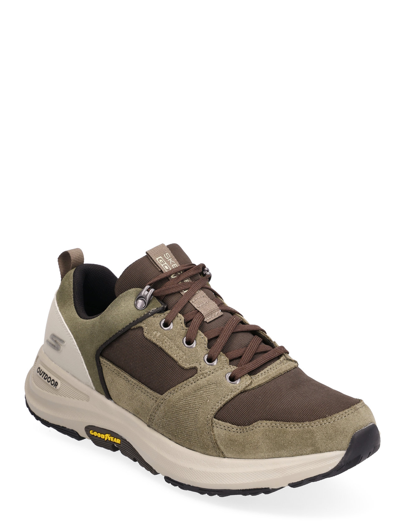 Mens Gowalk Outdoor - Massif Waterproof Sport Sneakers Low-top Sneakers Khaki Green Skechers