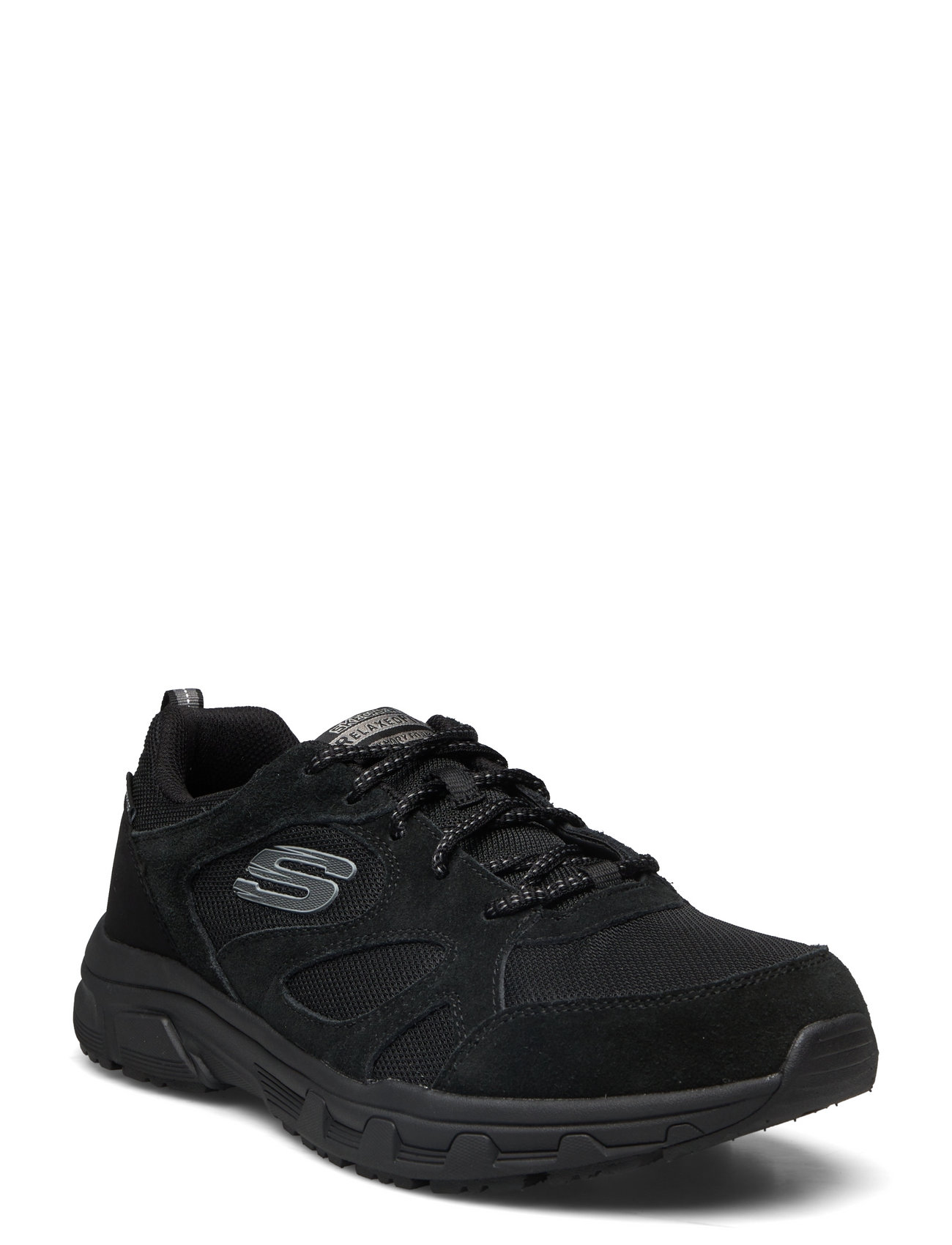 Mens Relaxed Fit: Oak Canyon Sunfair - Waterproof Low-top Sneakers Black Skechers