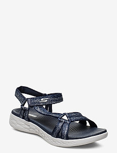 Womens On-The-Go 600 - Soiree - flade sandaler - nvsl navy silver