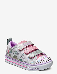 Girls Twinkle Toes: Sparkle Lite Sparkleland - blinkende sneakers - wmlt white multicolor