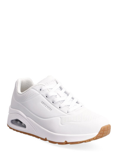 skechers all white tennis shoes