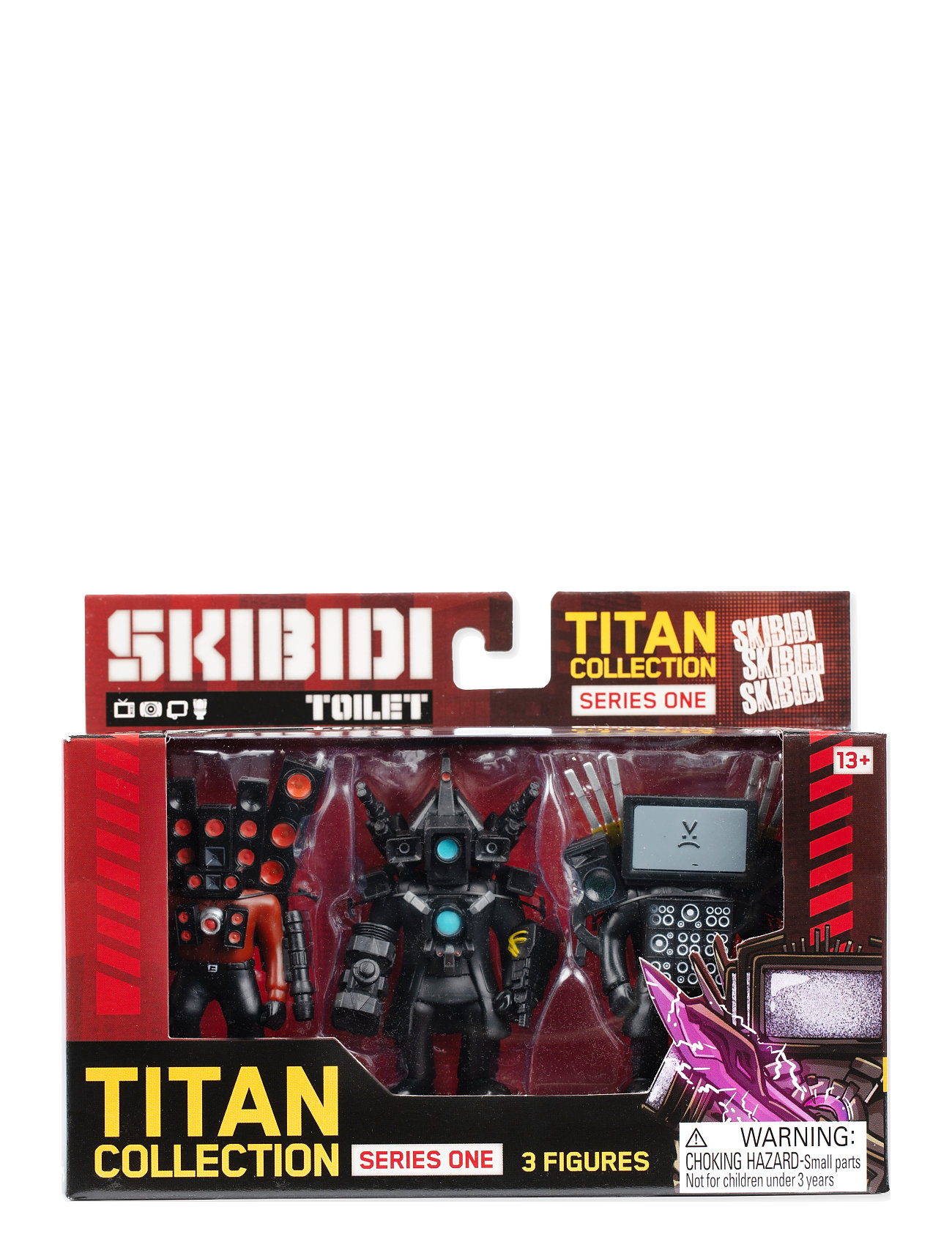 Skibdi Toilet Skibidi Toilet Titan 3 Pack, One Size, Multi/patterned, Legesæt Og Actionfigurer > Actionfigurer, Børn