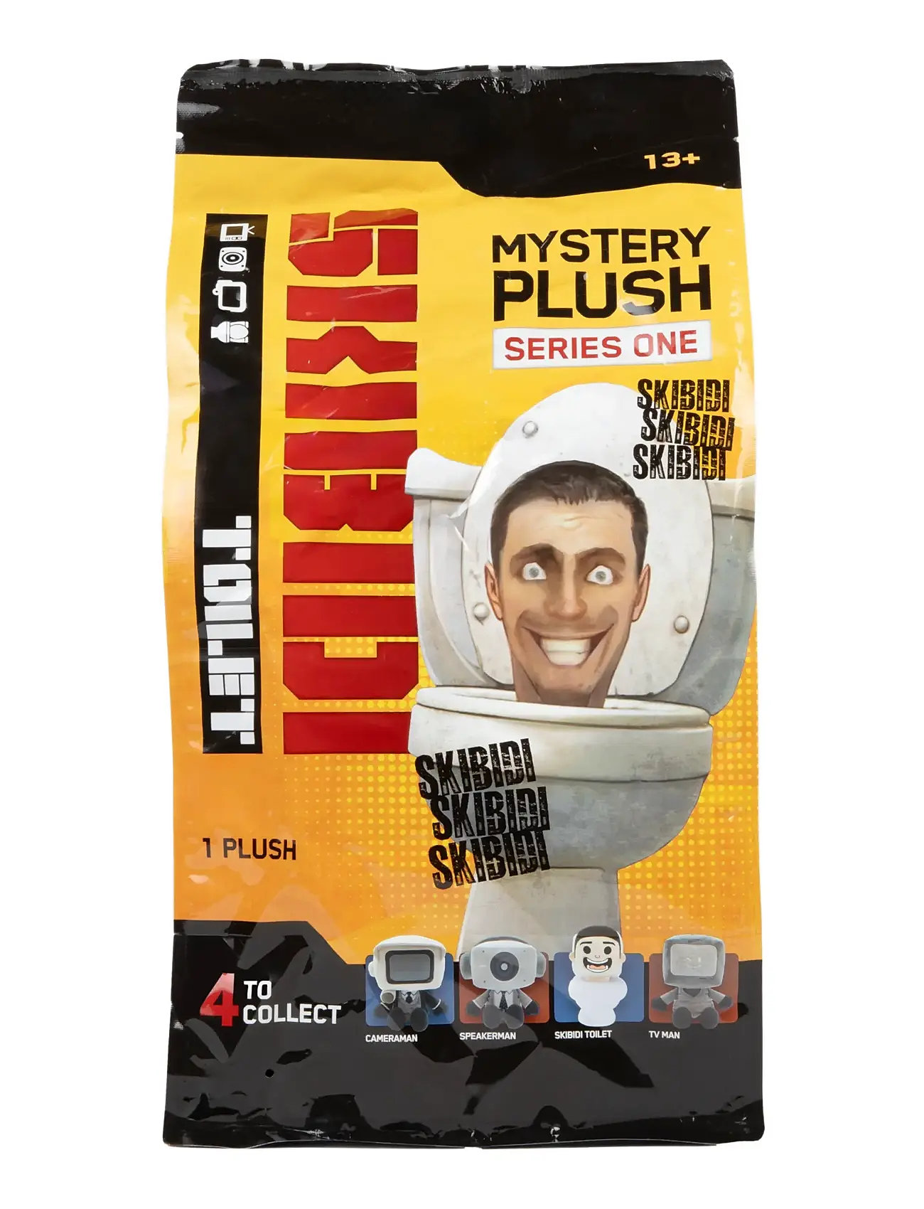 Skibdi Toilet Skibidi Toilet 28 cm Mystery Plush Ass, One Size, Multi/patterned, Soft Legetøj > Stuffed Legetøj, Børn
