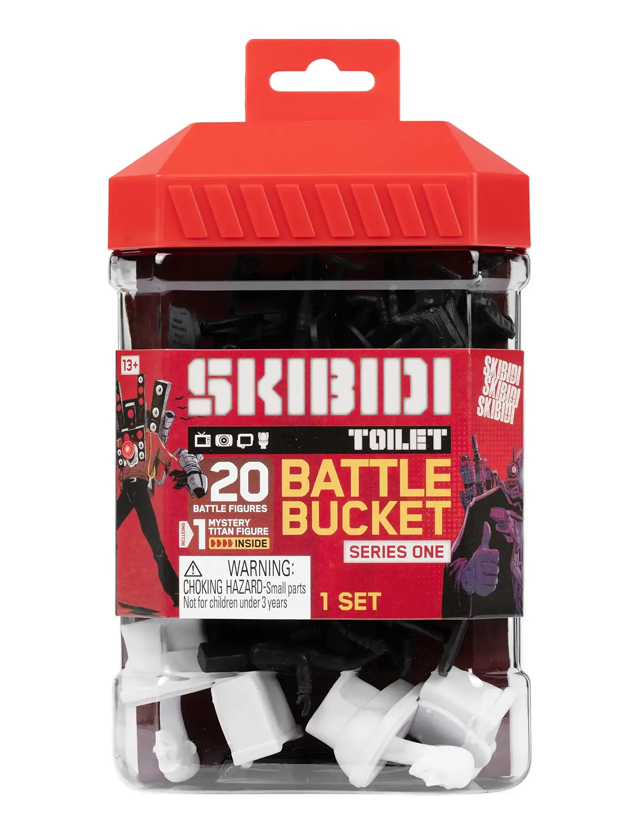 Skibdi Toilet Skibidi Toilet Battle Bucket, One Size, Multi/patterned, Legesæt Og Actionfigurer > Actionfigurer, Børn