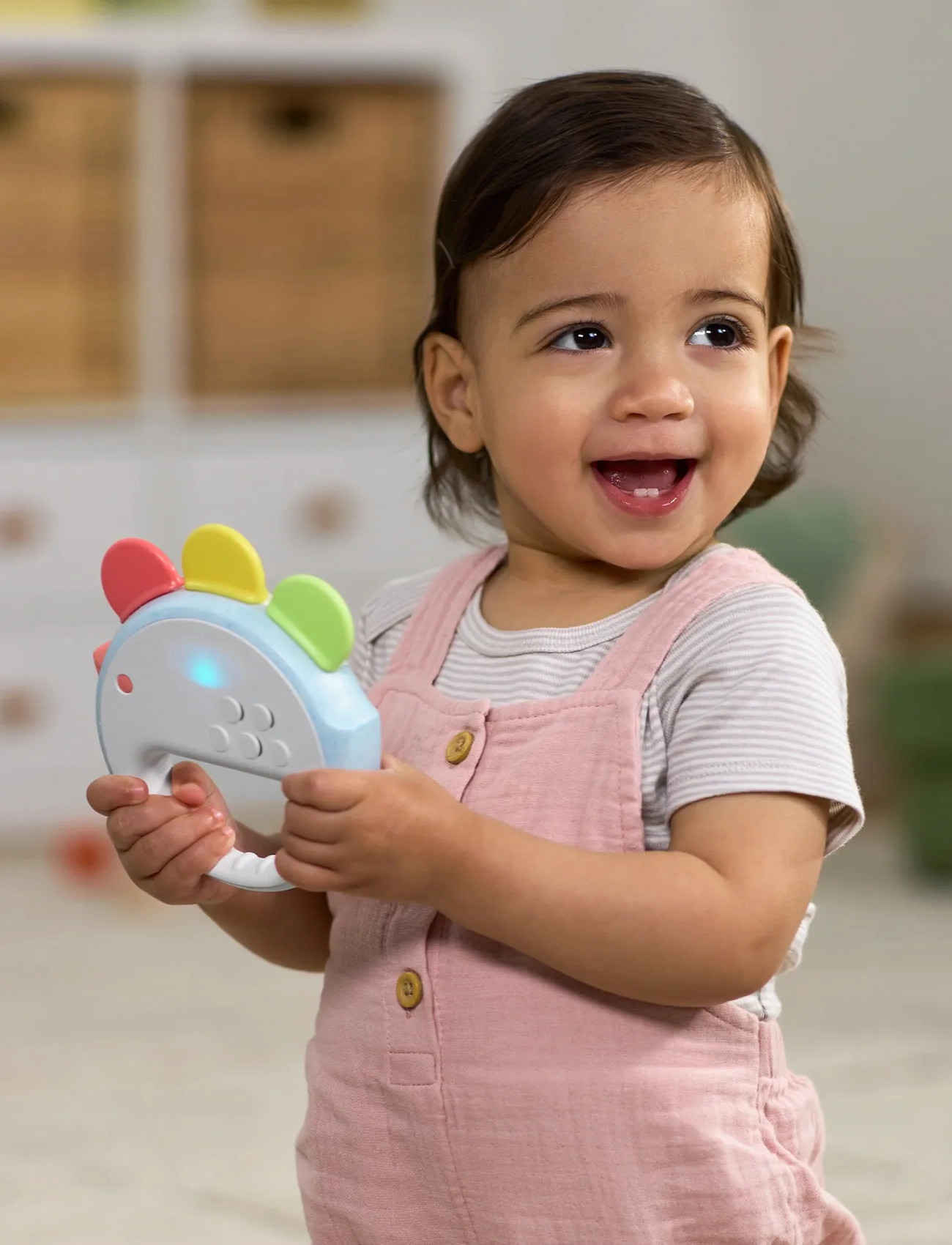 Skip Hop Skip Hop Farmstand Tamburin "Feelin Clucky", One Size, White, Baby Legetøj > Rattles, Børn