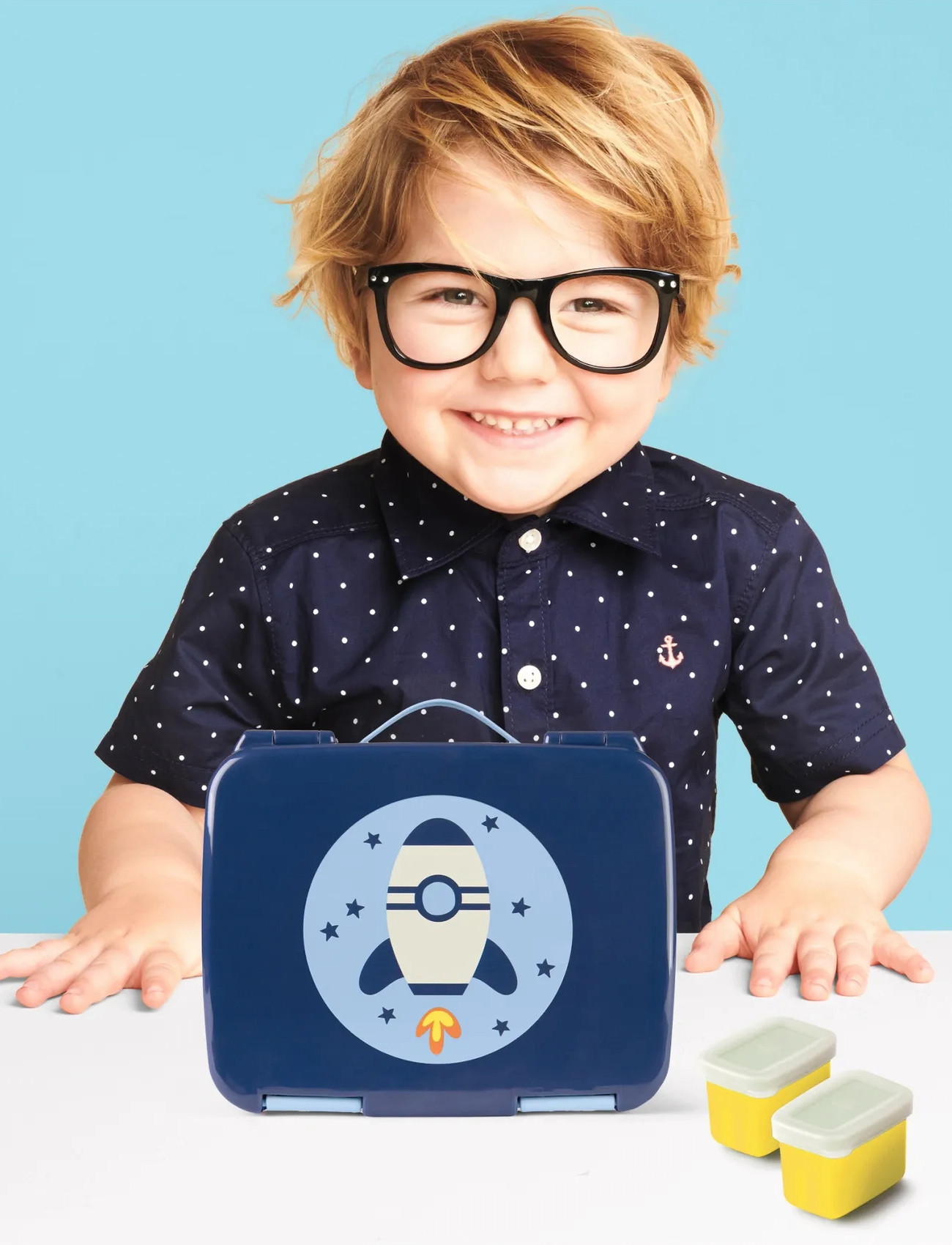 Skip Hop Skip Hop Spark Style Bento Matlåda "Raket", One Size, Blue, Måltidstid > Madkasser, Børn