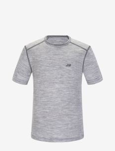 Lihesten - gładki t-shirt z krótkimi rękawami - grey melange
