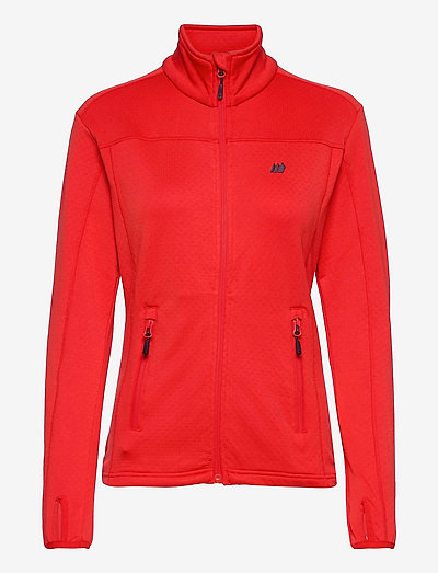 Rød Technical fleece jacket - fleece - high risk red