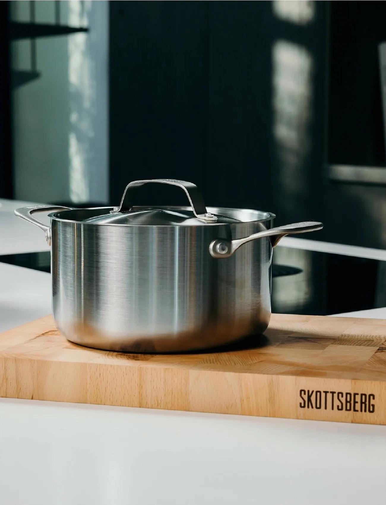 Skottsberg Cooking Pot With Lid 20 Skottsberg , Ø 20 cm, Silver, Gryder & Pander > Bradepander, Unisex