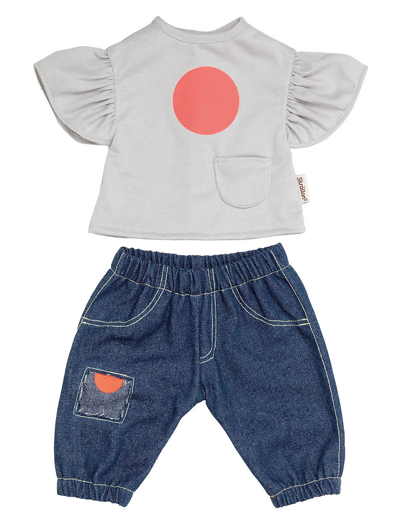 Skrållan Jeans & T-Shirt 45 Cm Toys Dolls & Accessories Doll Clothes Multi/patterned Skrållan