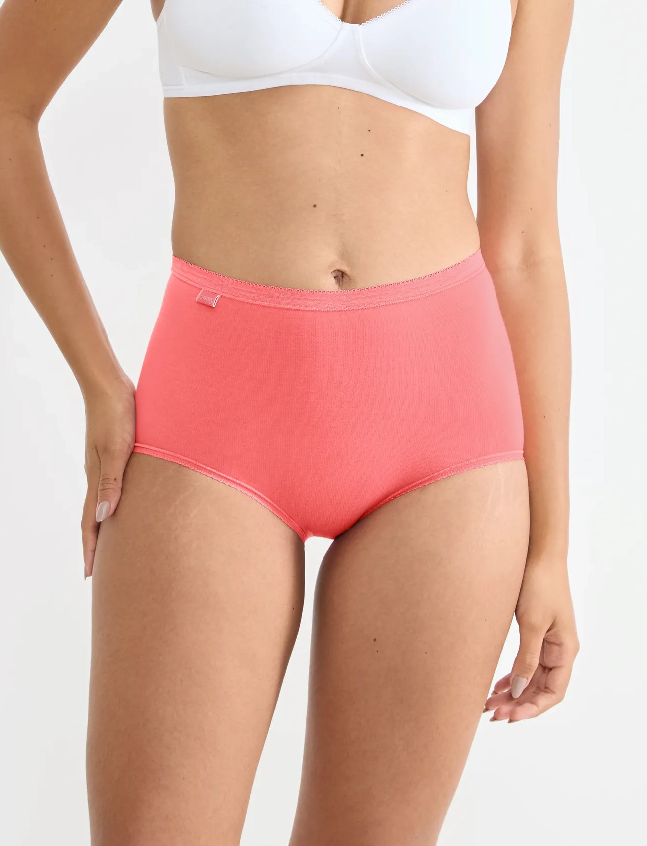 sloggi Sloggi Basic+ Maxi C4P, 48, Pink, Trusser > Trusser Med Høj Talje, Dame