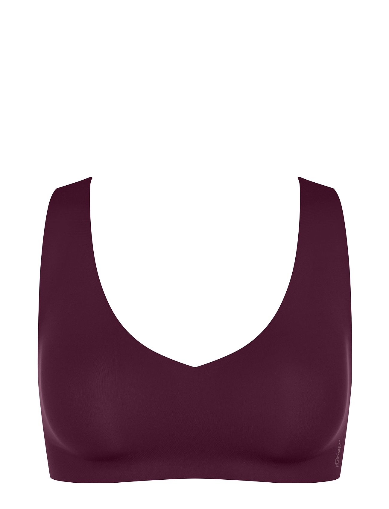 Sloggi Zero Feel 2.0 Bralette Lingerie Bras & Tops Soft Bras Bralette Burgundy Sloggi