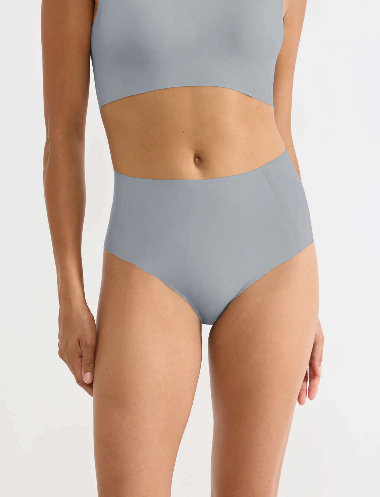 sloggi Sloggi Zero Feel 2.0 High Waist, S, Grey, Trusser > Trusser Med Høj Talje, Dame