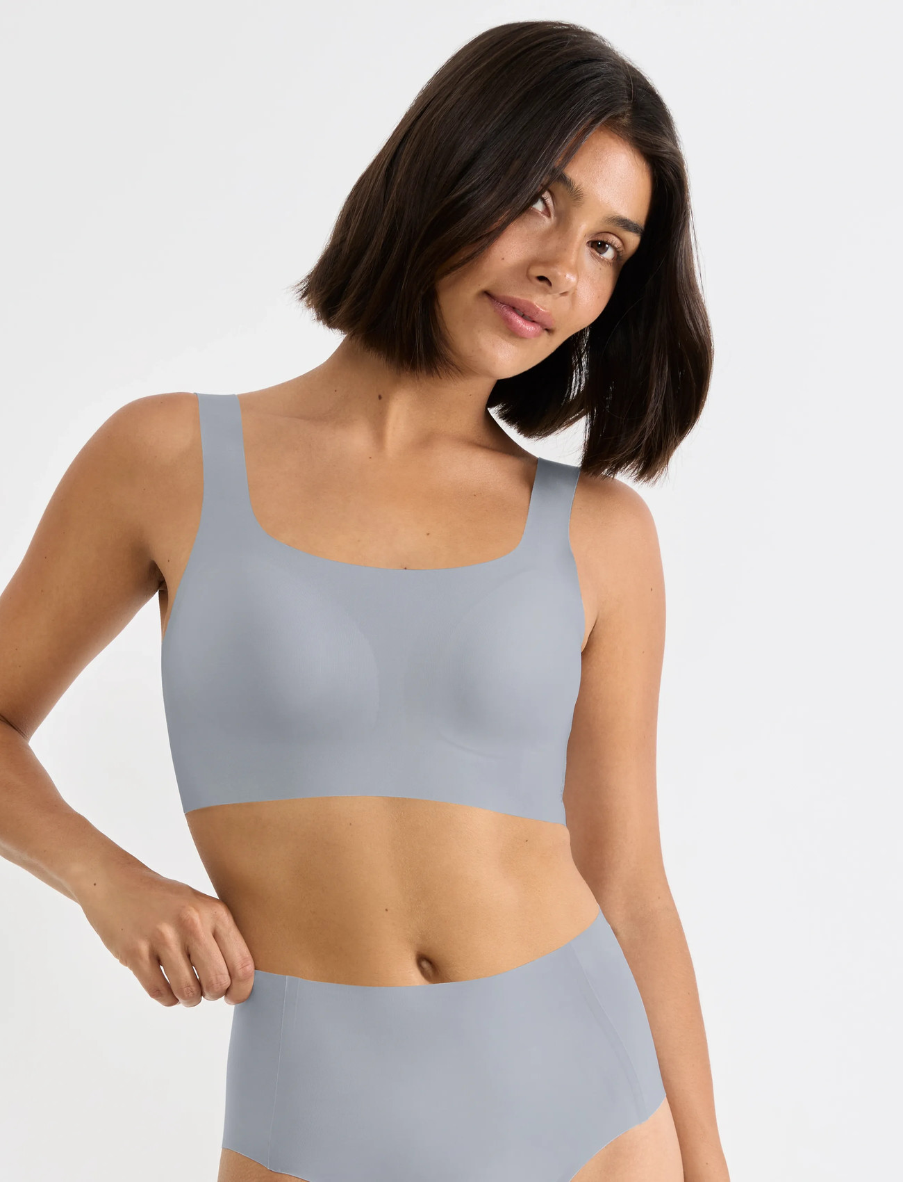 sloggi Sloggi Zero Feel 2.0 Top, M, Grey, Bløde Bh'Er > Tank Top Bh'Er, Dame