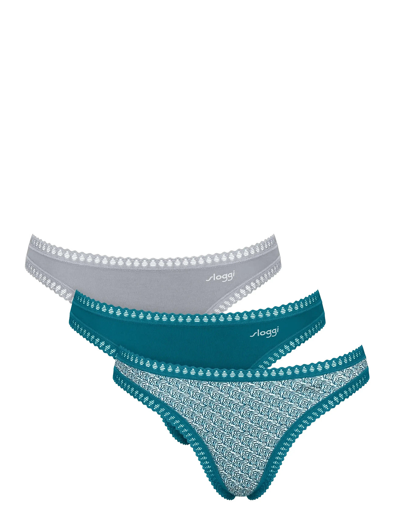 sloggi Sloggi Go Crush String C3P, XL, Multi/patterned, Trusser > G-Streng, Dame