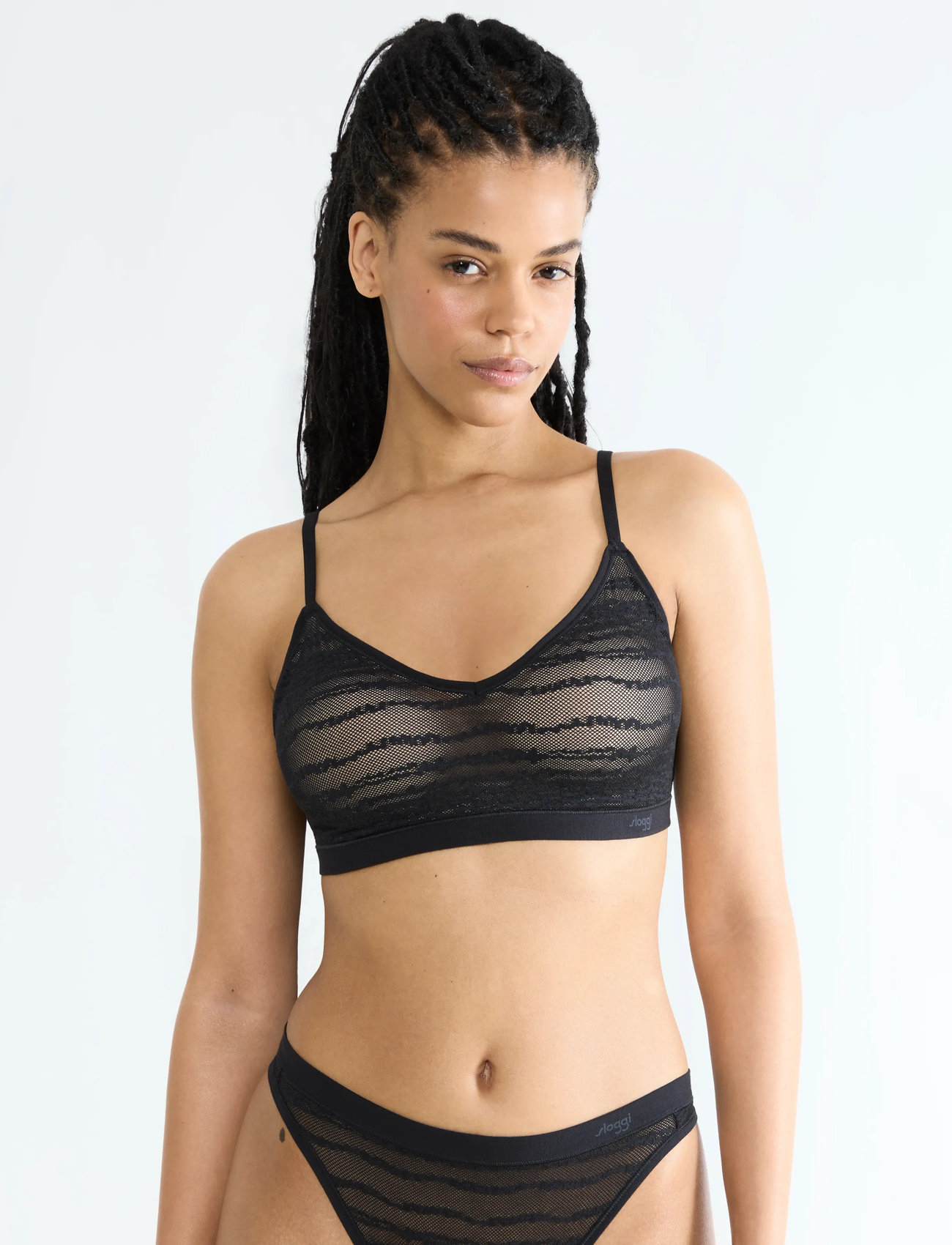 sloggi Sloggi Free Evolve Pu Lace, 1, Black, Bløde Bh'Er > Bh'Er Uden Bøjle, Dame