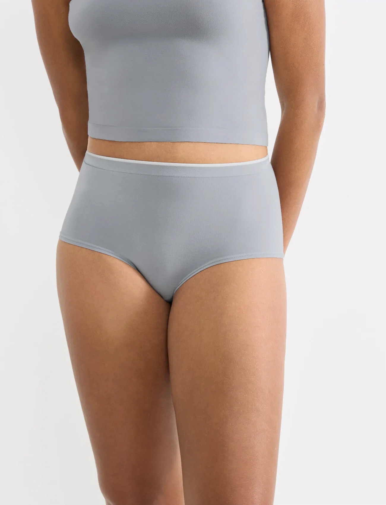 sloggi Sloggi Go Sense Highwaist 2P, XL, Grey, Trusser > Trusser Med Høj Talje, Dame