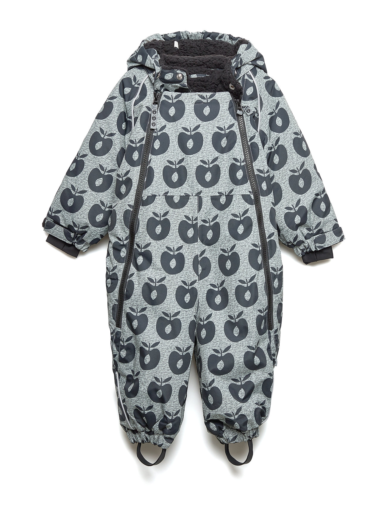 grey snowsuit