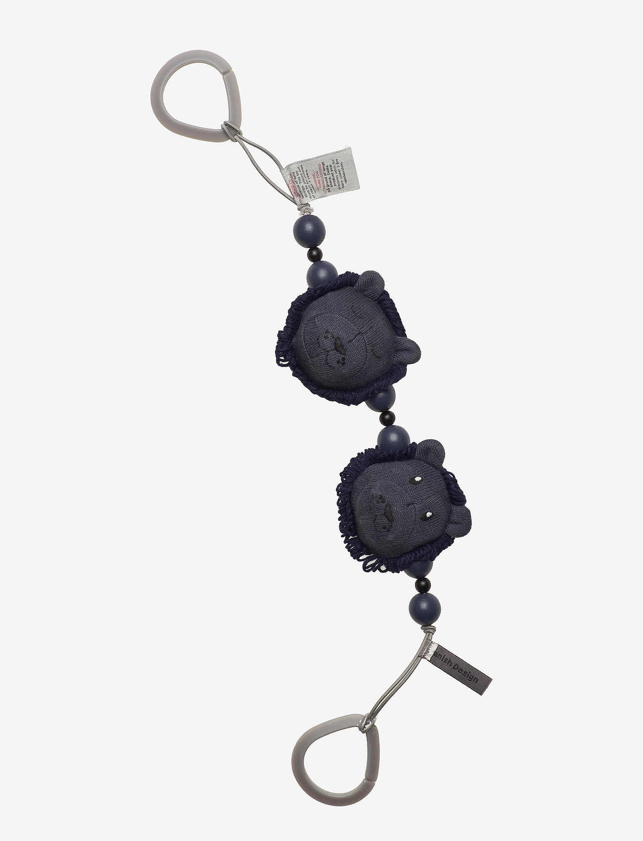 Smallstuff - Stroller chain, knittet, Navy lion - stroller accessories - navy - 1