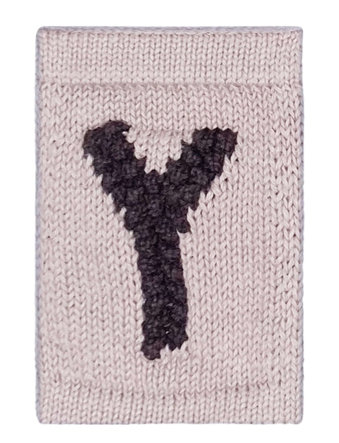 Knitted Letter Y, Nature Cream Smallstuff
