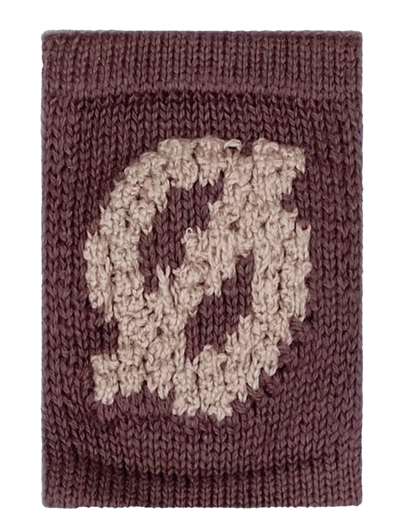 Smallstuff Knitted Letter Ø, Nature, One Size 10 cm, Brown, Børneindretning > Dekorationstilbehør-Detaljer, Børn