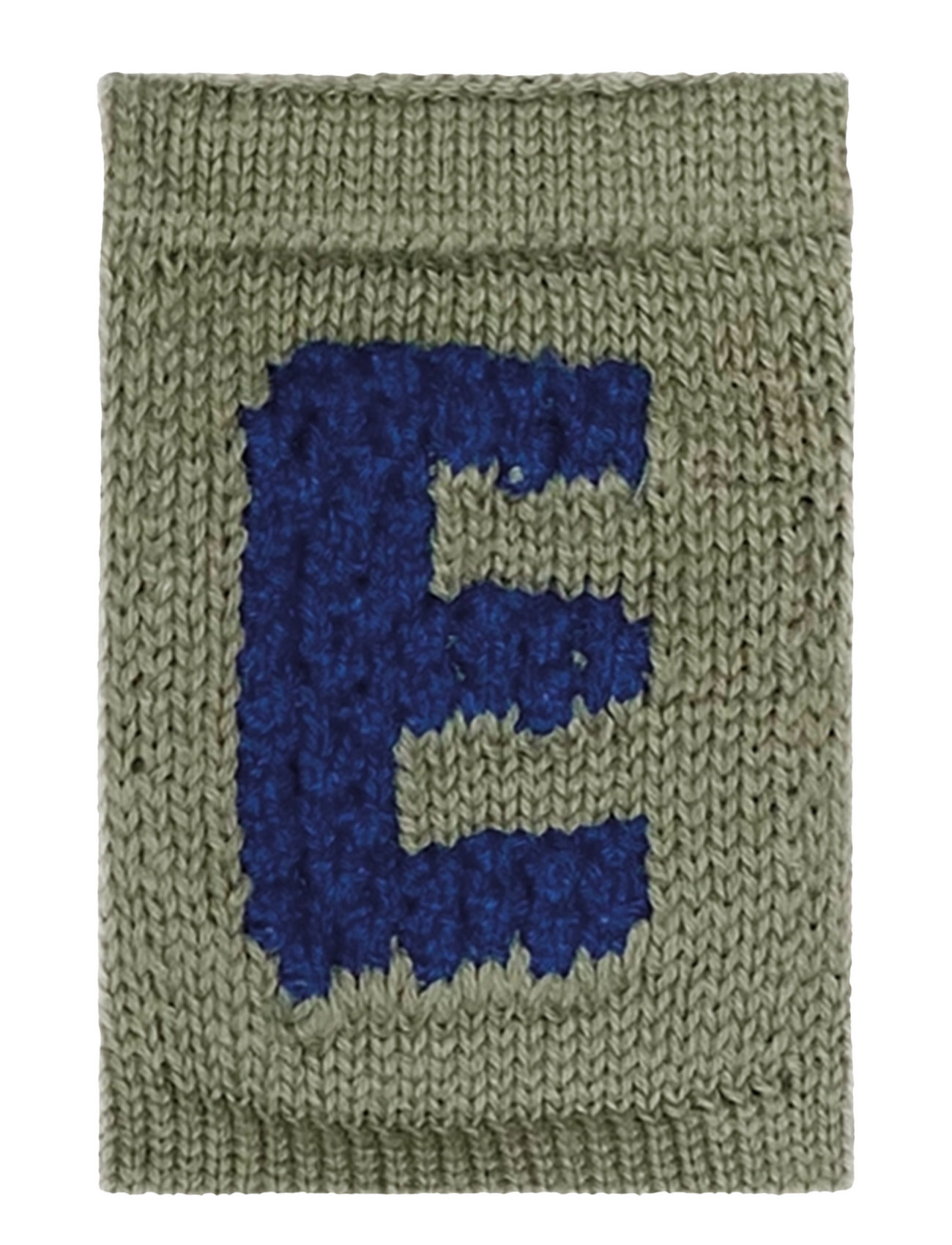 Knitted Letter E, Blue Home Kids Decor Decoration Accessories-details Green Smallstuff