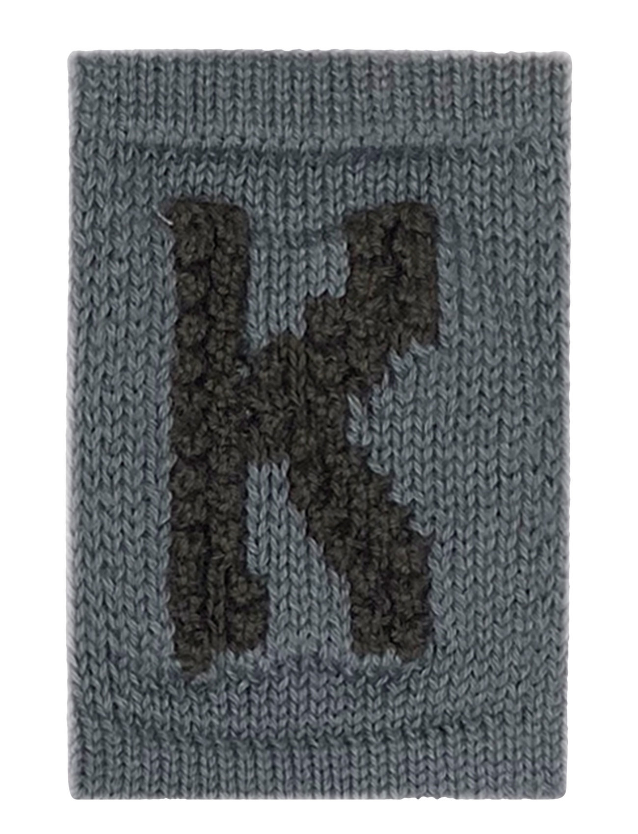 Smallstuff Knitted Letter K, Blue Blå