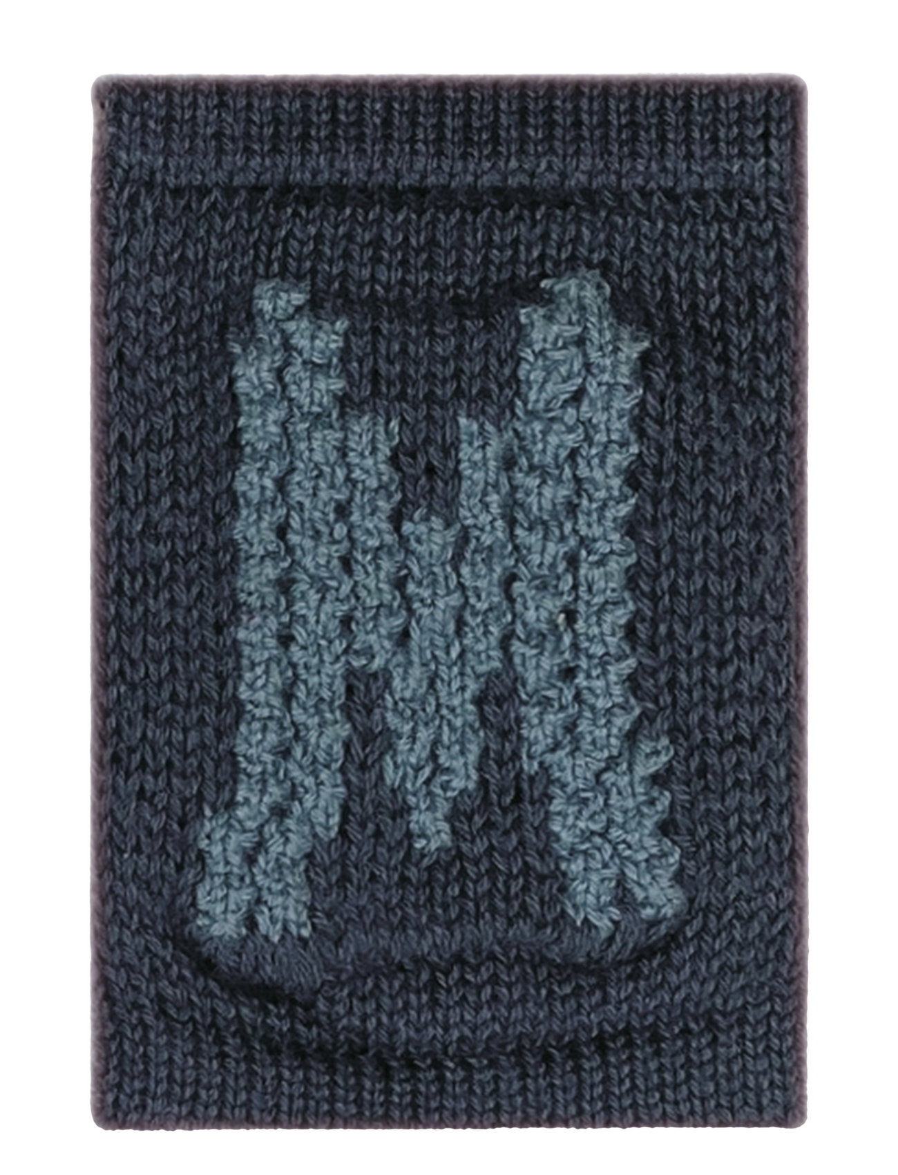 Knitted Letter M, Blue Home Kids Decor Decoration Accessories-details Blue Smallstuff