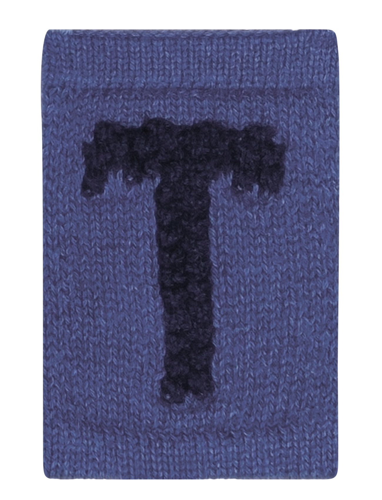 Knitted Letter T, Blue Home Kids Decor Decoration Accessories-details Blue Smallstuff