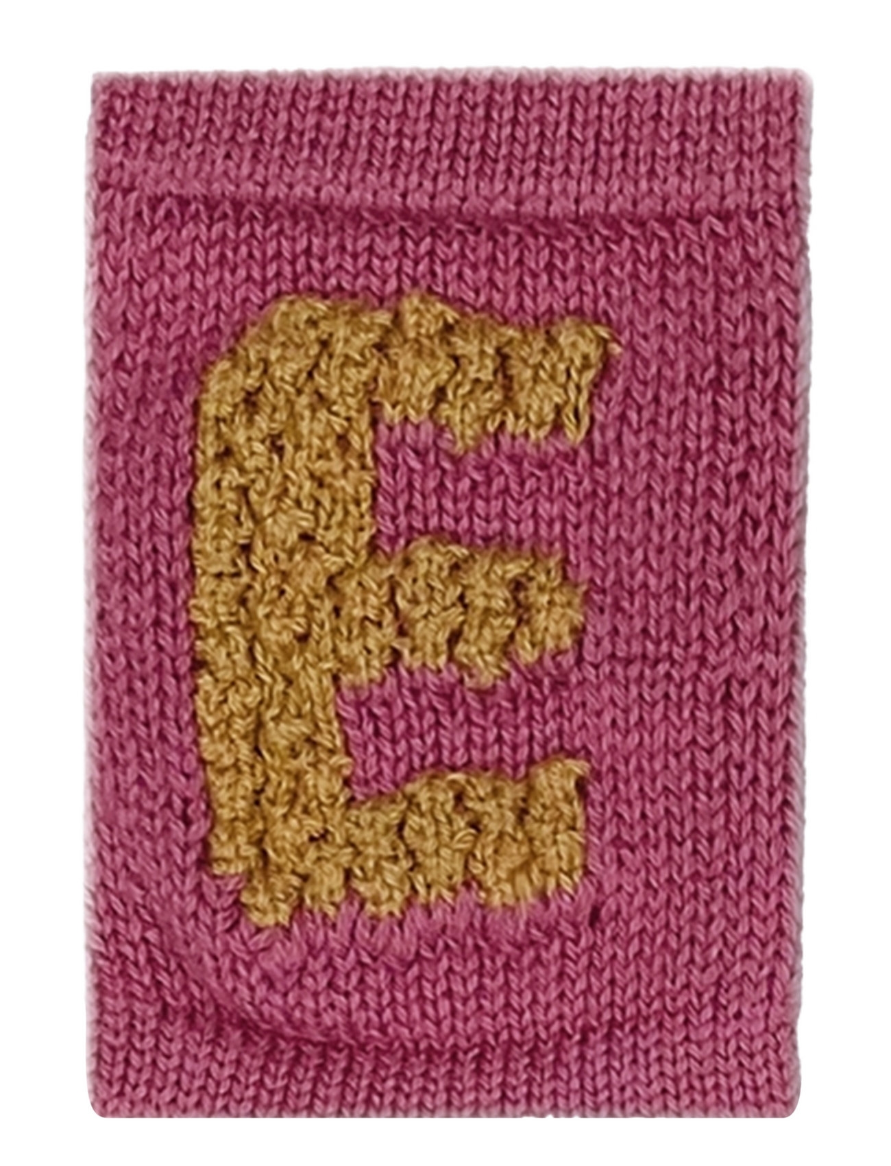 Smallstuff Knitted Letter E, Rose Rosa