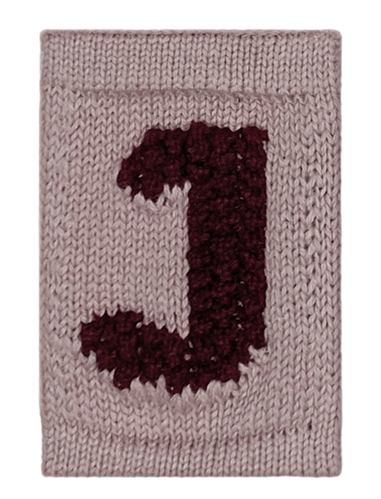 Knitted Letter J, Rose Pink Smallstuff