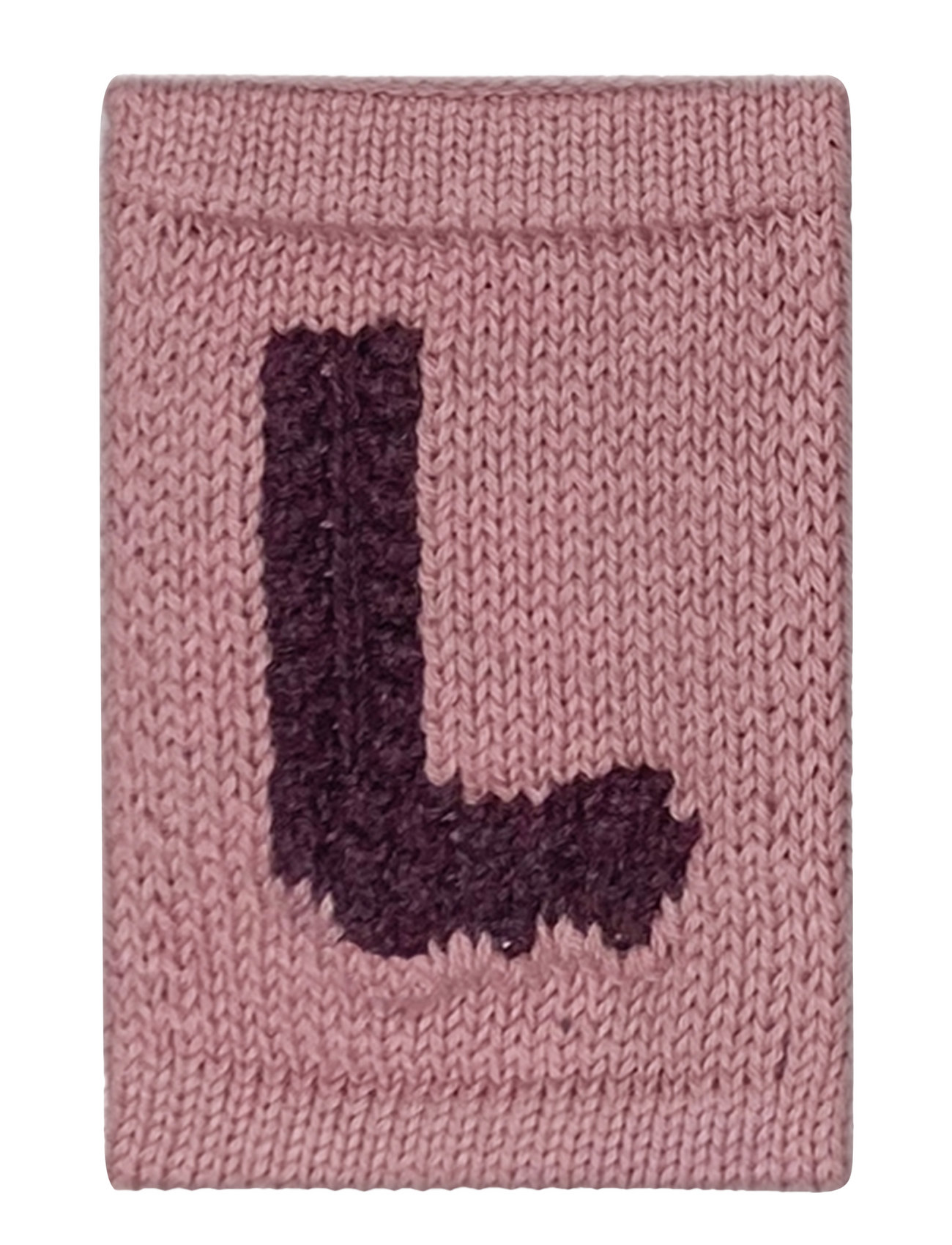 Knitted Letter L, Rose Pink Smallstuff